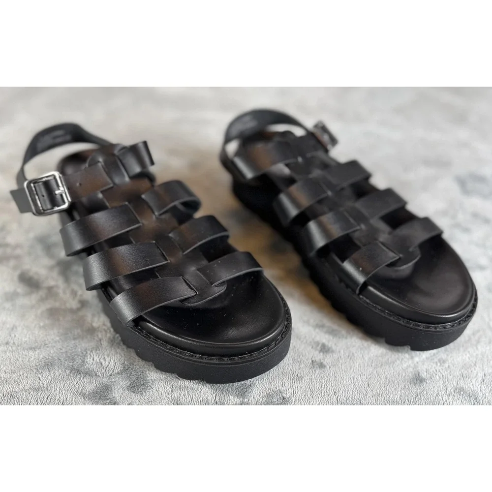 Art Class Shoes Girls Size 5 Fisherman Sandals Buckle Platform Casual Summer